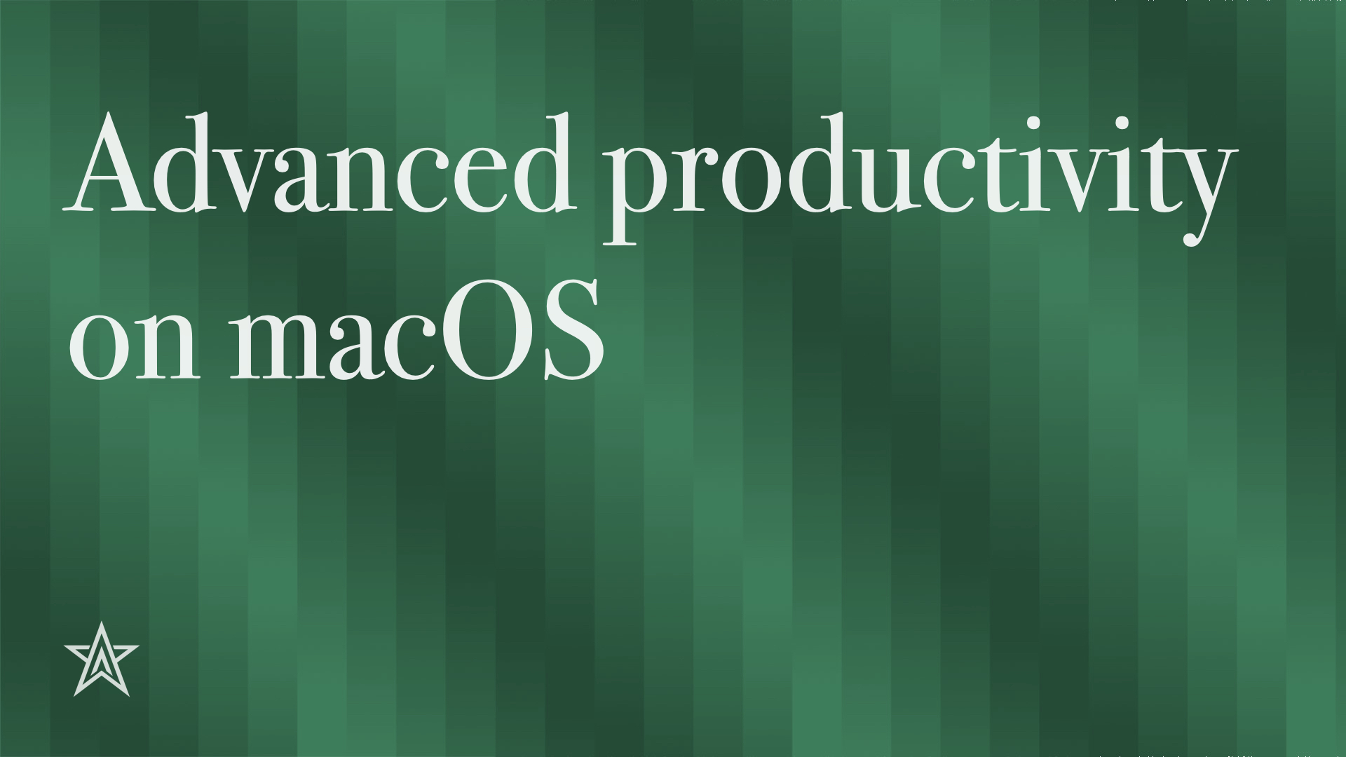 macOS productivity course cover